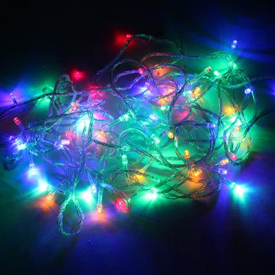 节日彩灯led灯彩色灯 圣诞树装饰灯10米串串灯闪光婚庆节日装饰灯